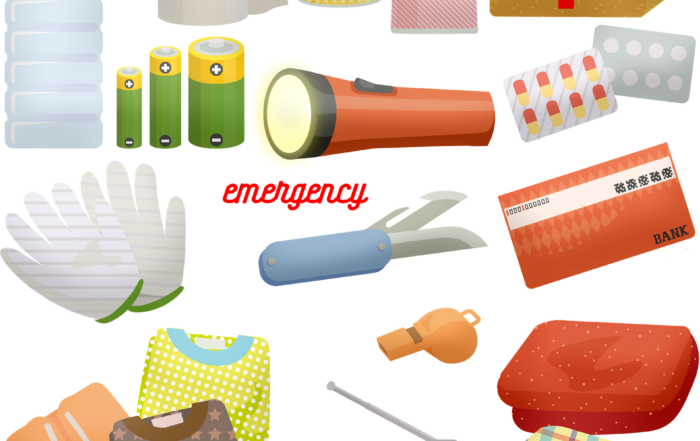 Photo of objects for emergency supplies