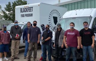 Photo of Blackfeet Indian Tribe, and Blackfeet Food Program staff